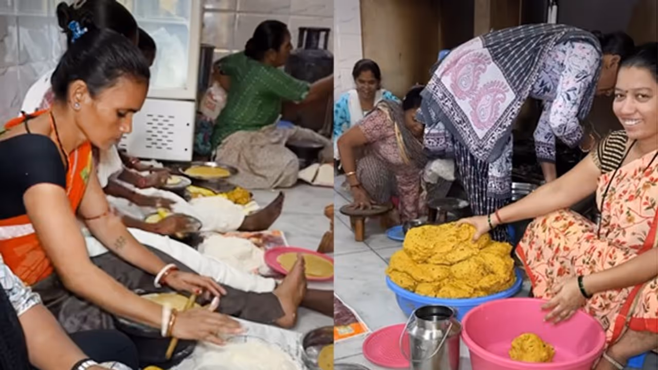 Inside Gujarat’s Biggest Thepla Factory: Viral Video Shows How The Gujarati Favourite Is Made In Bulk (WATCH) Inside Gujarat’s Biggest Thepla Factory: Viral Video Shows How The Gujarati Favourite Is Made In Bulk (WATCH)