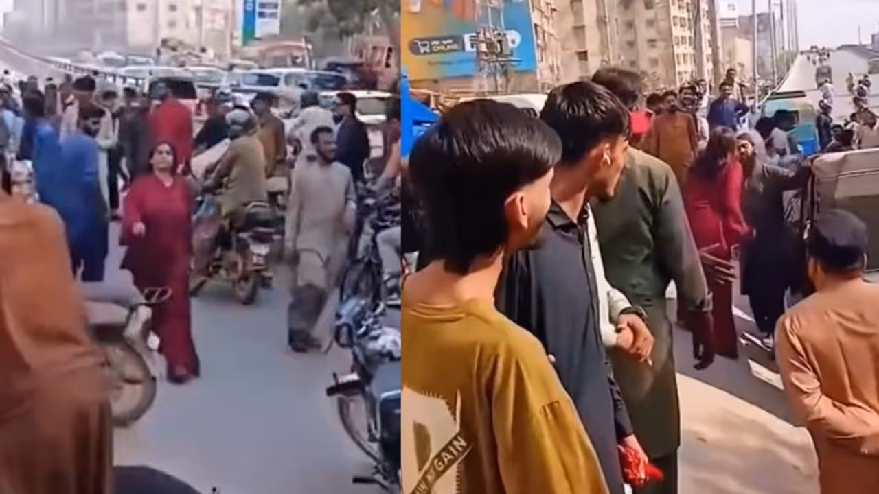 ‘Isko Maaro...’: Karachi Woman Surrounded By 20–30 Men After Minor Car Accident, Viral Video Sparks Outrage ‘Isko Maaro...’: Karachi Woman Surrounded By 20–30 Men After Minor Car Accident, Viral Video Sparks Outrage