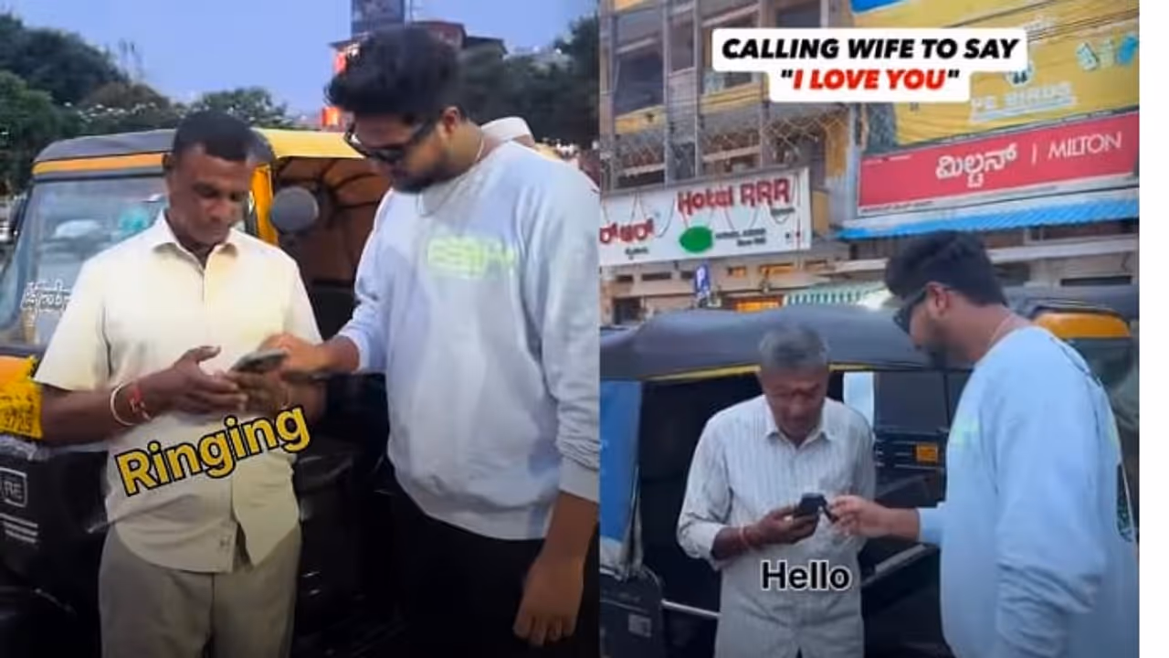 Man Asks Strangers to Call Their Wives and Say ‘I Love You’; Heartwarming Viral Video Wins Hearts (WATCH) Man Asks Strangers to Call Their Wives and Say ‘I Love You’; Heartwarming Viral Video Wins Hearts (WATCH)