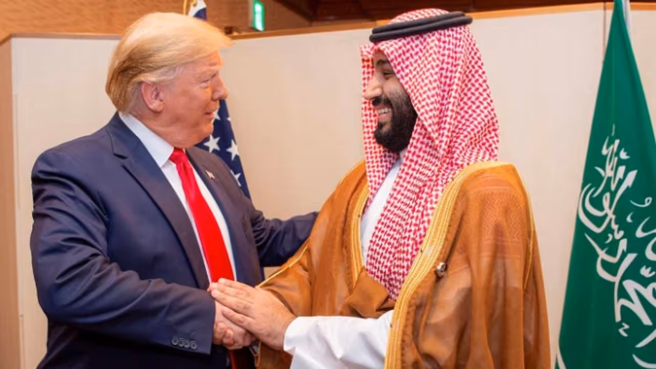 Saudi crown prince with trump Saudi crown prince with trump