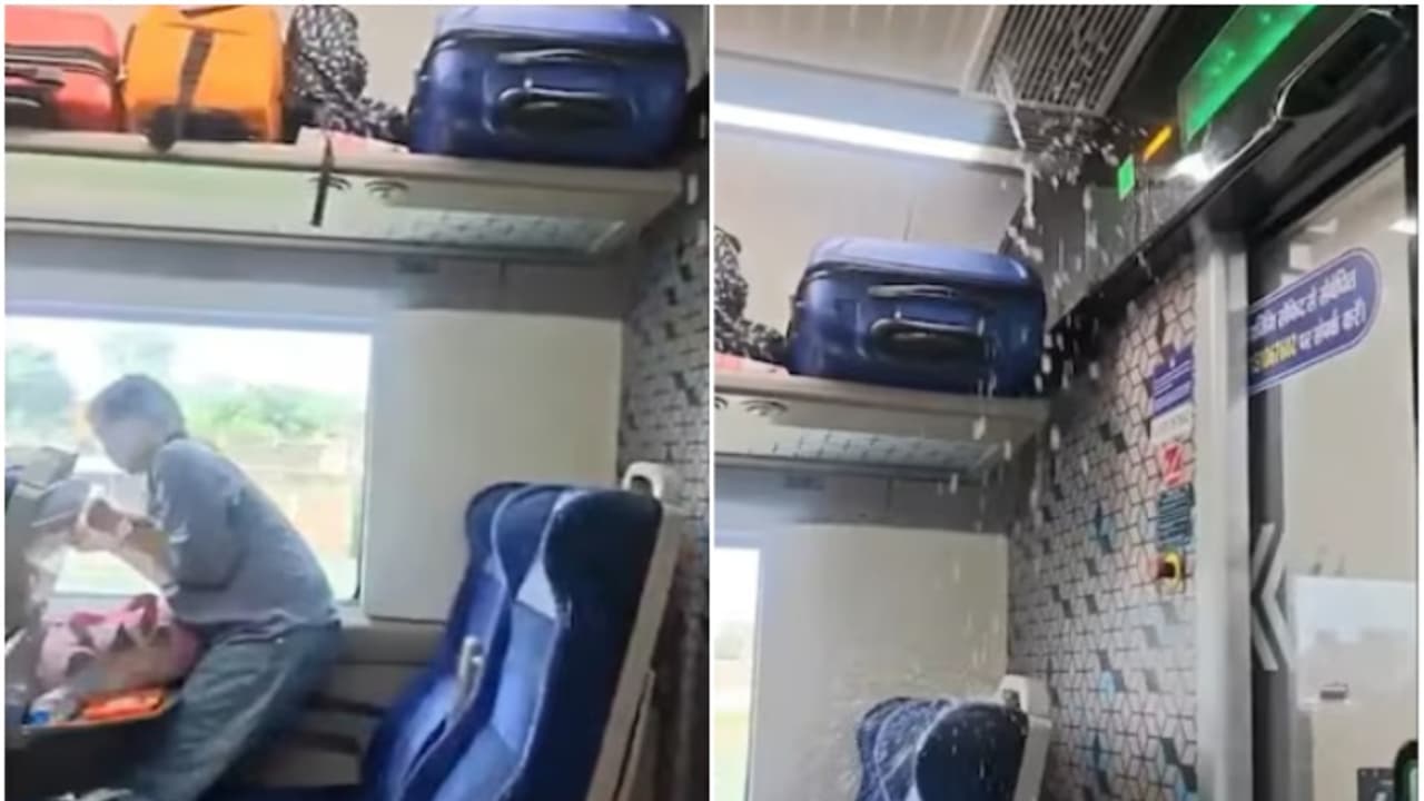 Vande Bharat water leak Vande Bharat water leak