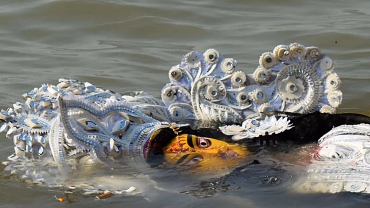 Durga immersion ceremony Durga immersion ceremony