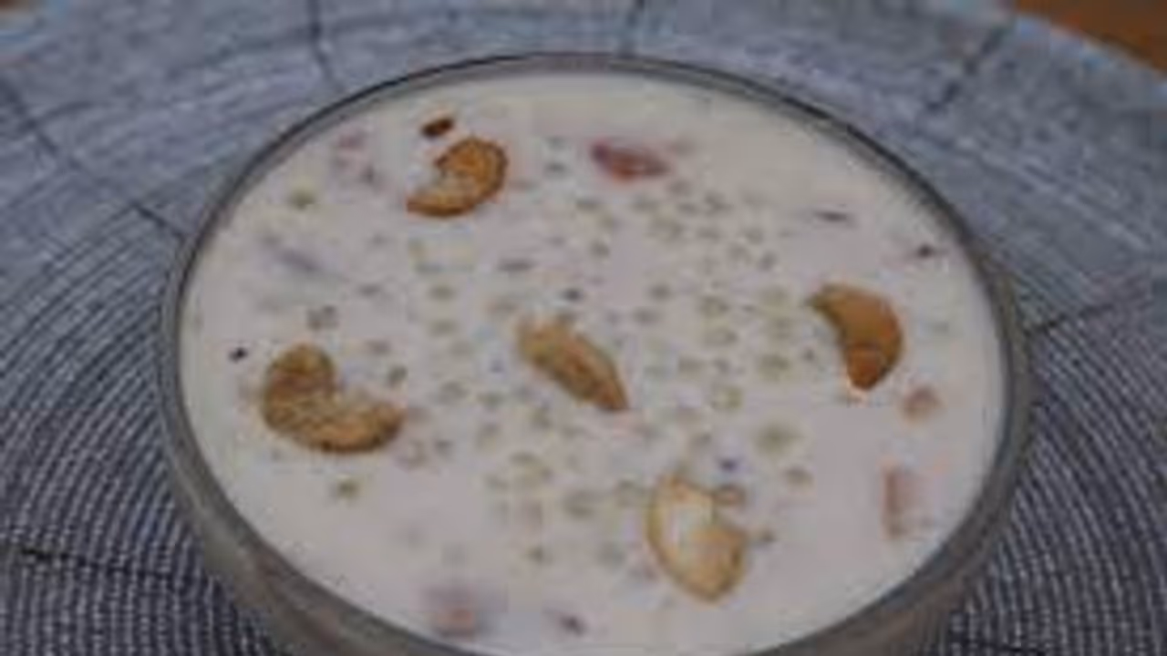 Pesarappu Saggubiyyam Payasam