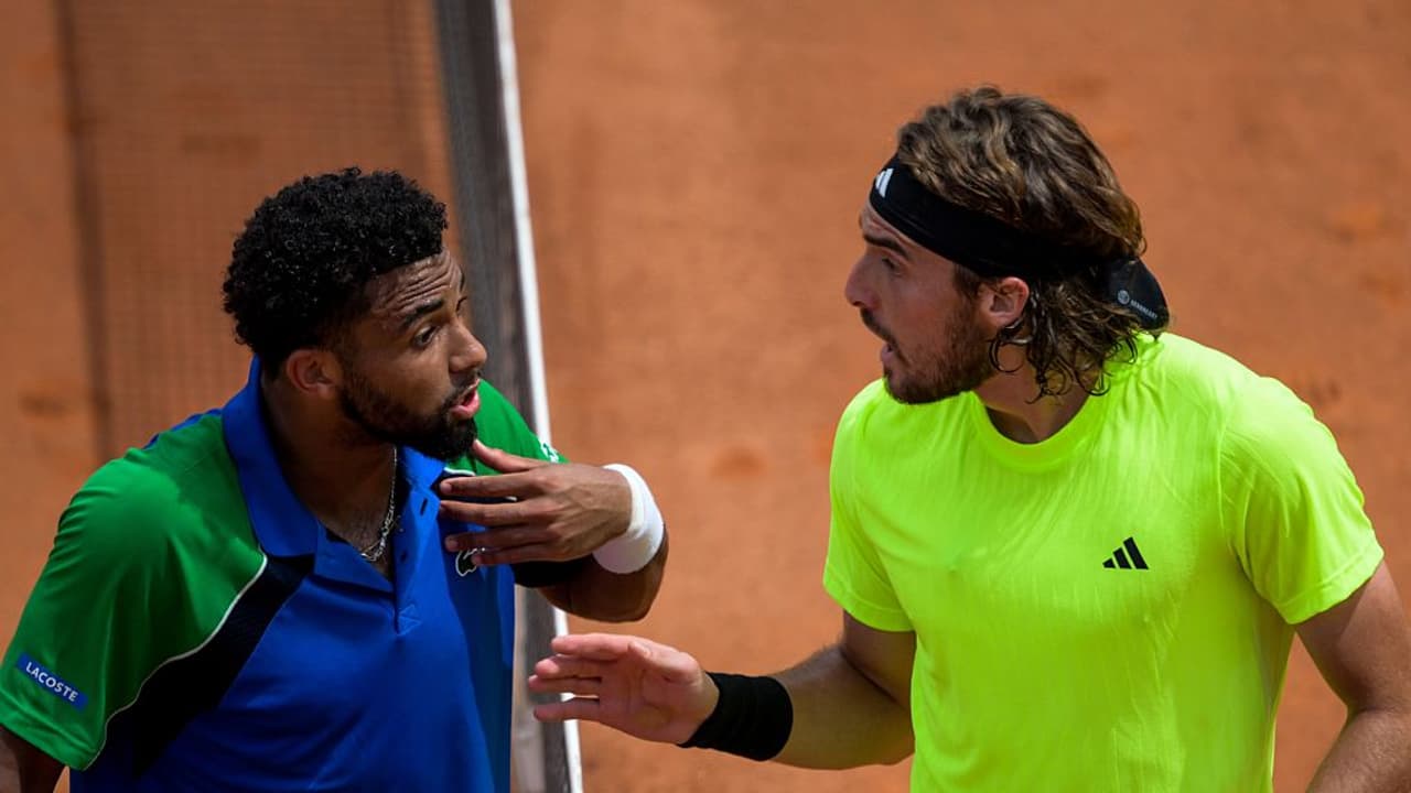Arthur Fils and Stefanos Tsitsipas Arthur Fils and Stefanos Tsitsipas