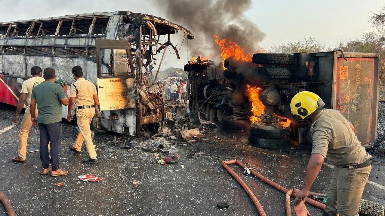 Markapuram Bus Accident Markapuram Bus Accident