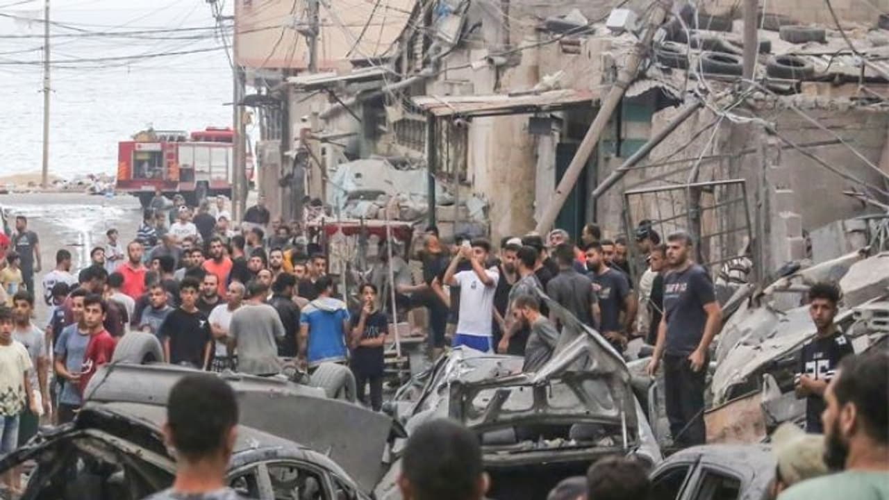 Gaza attack after id Gaza attack after id