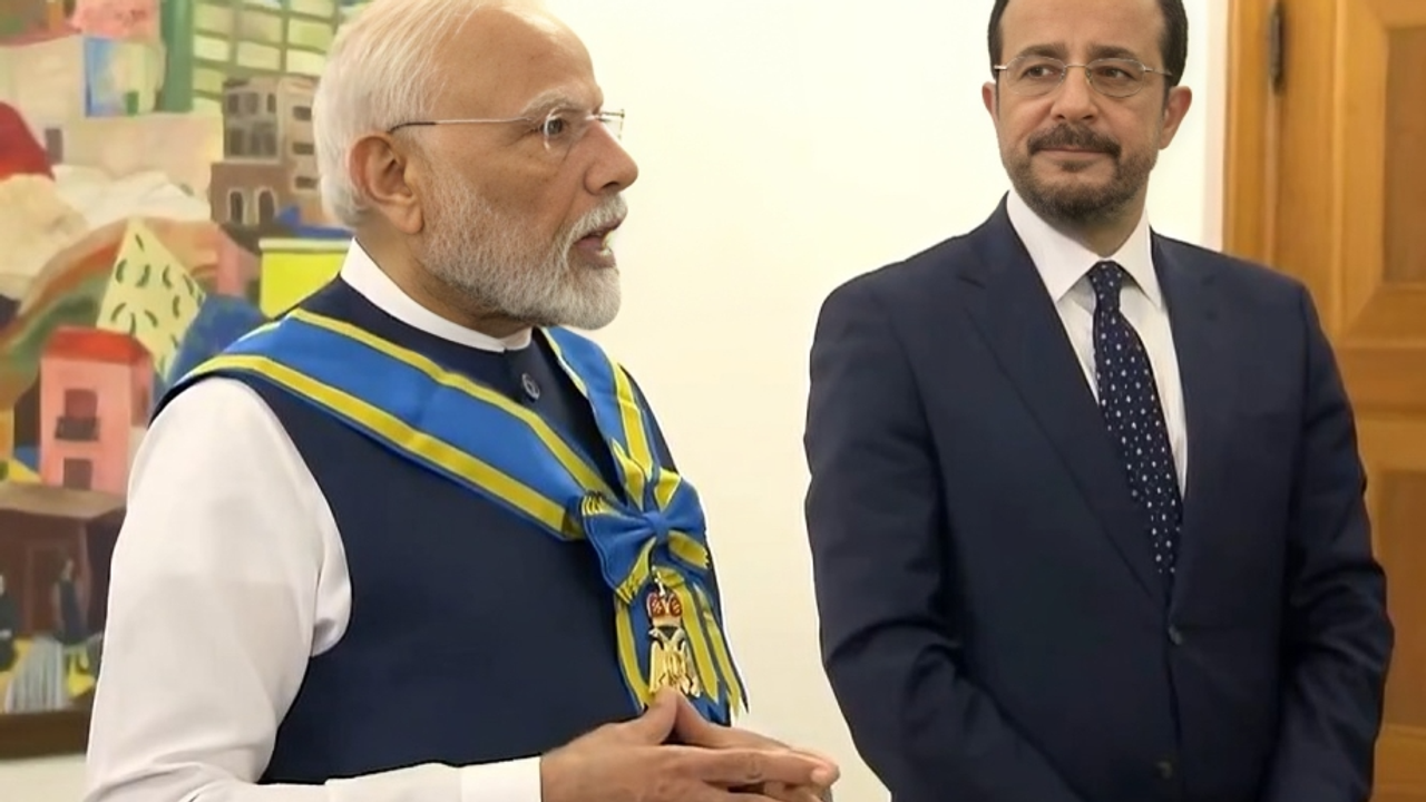 PM Modi awarded highest civilian award in Cyprus