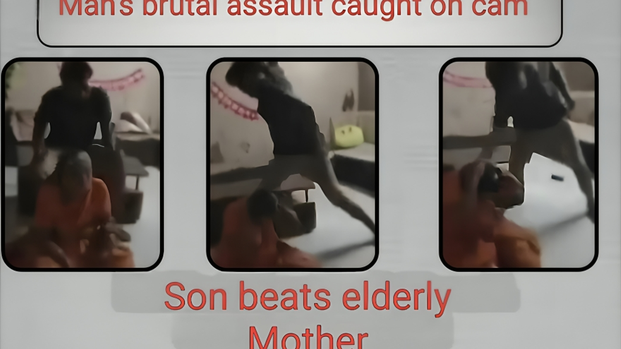Kota man caught on camera beating mother