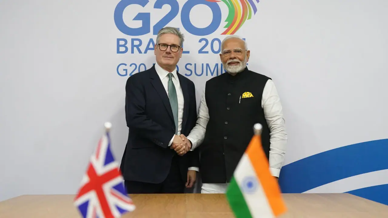 Narendra Modi and Keir Starmer