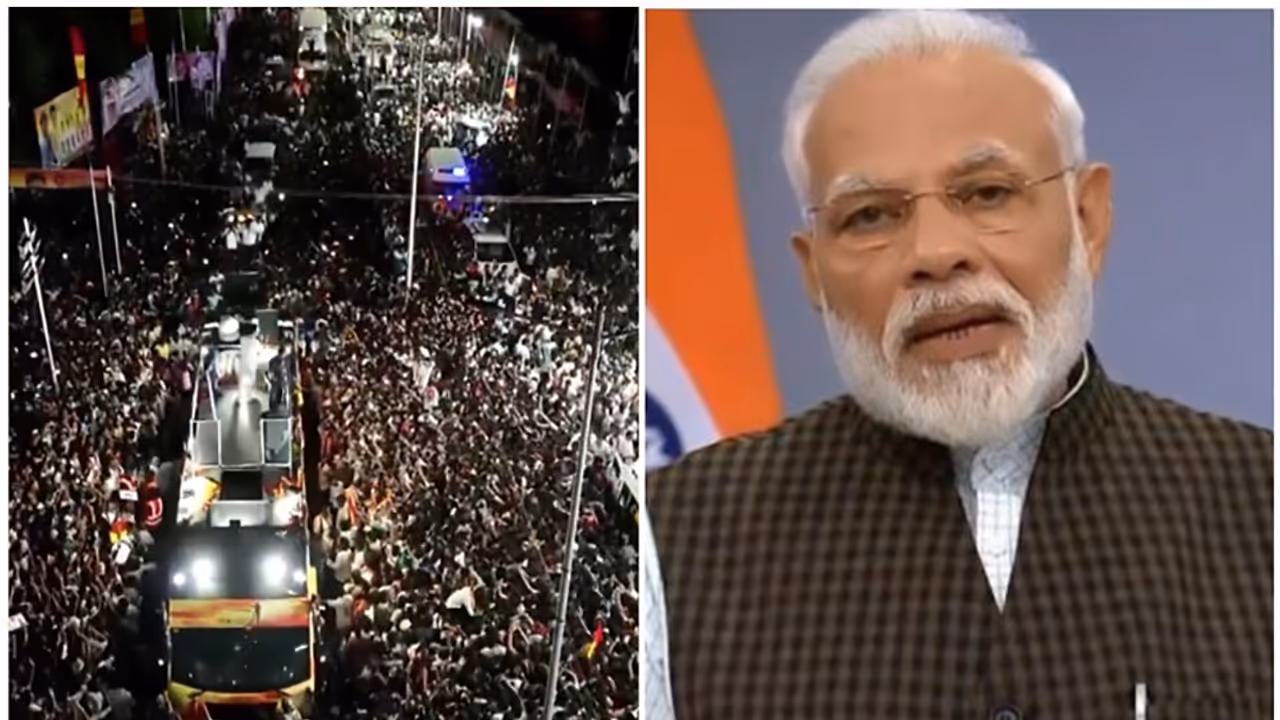 Modi on Karur Stampede