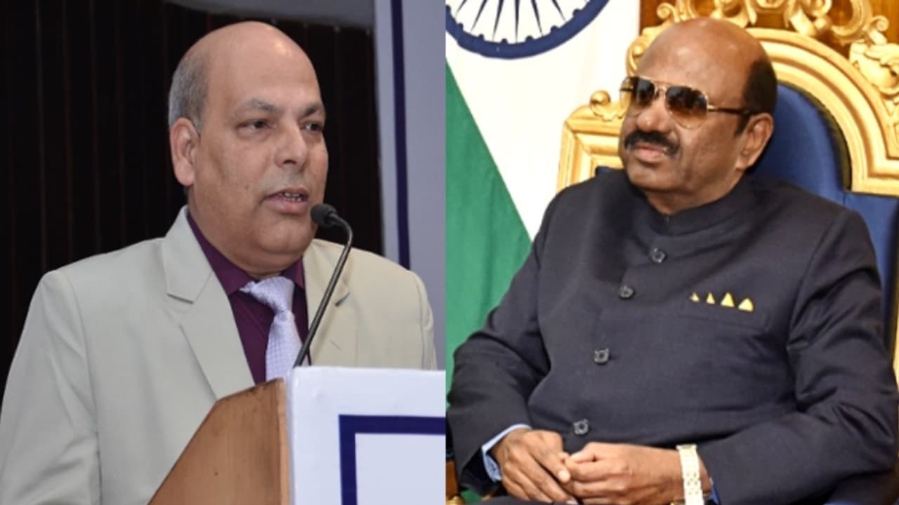 Om Prakash Mishra , governor cv ananda bose Om Prakash Mishra , governor cv ananda bose