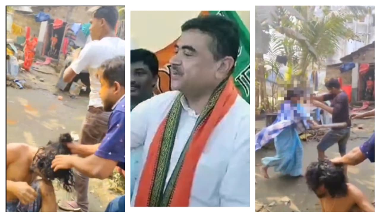 Suvendu Adhikari raises questions about law and order by posting video of a fight over land grab bsm Suvendu Adhikari raises questions about law and order by posting video of a fight over land grab bsm
