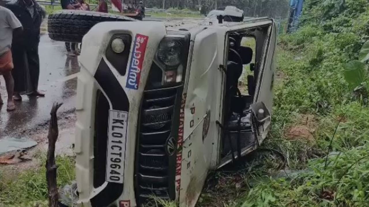police jeep accident