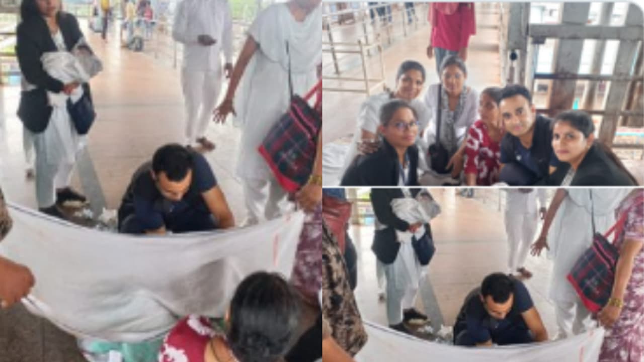 woman deliver baby girl at Jhansi station