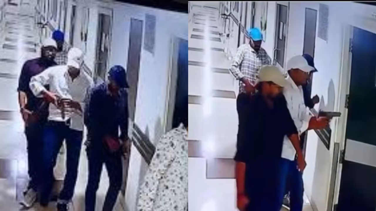 cctv video of goonda attack