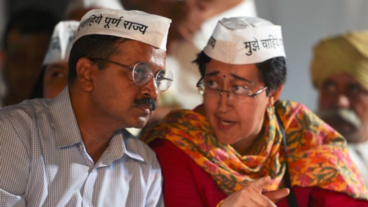 Arvind Kejriwal and Atishi Arvind Kejriwal and Atishi