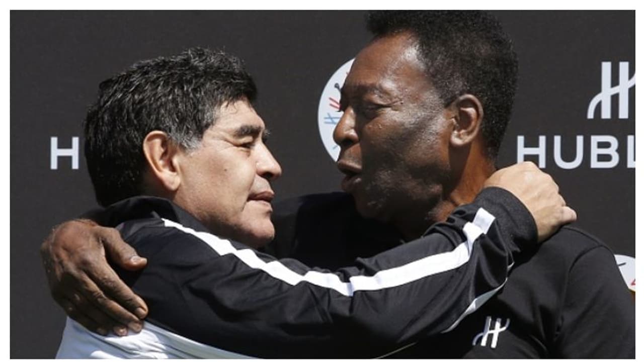 I hope, we will play soccer together in the sky, pele mourns diego maradonas demise spb