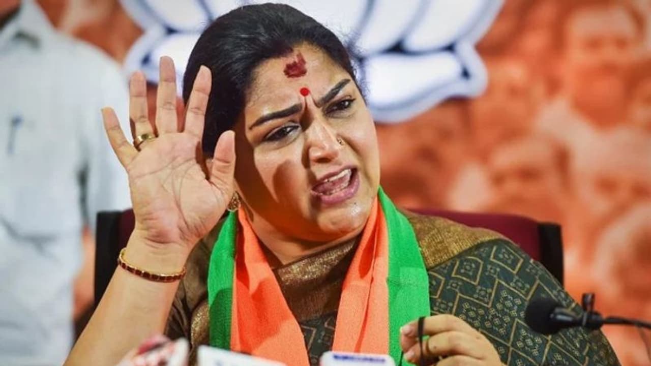 BJP leader Khushboo Sundar, Khushboo Sundar BJP leader Khushboo Sundar, Khushboo Sundar