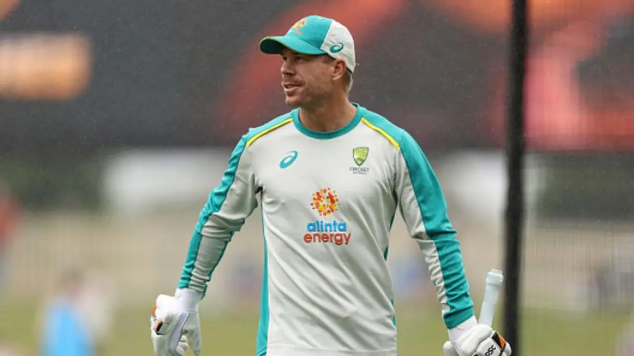 David Warner Video Goes Viral on Pushpa Style during 1st test against pakistan spb David Warner Video Goes Viral on Pushpa Style during 1st test against pakistan spb