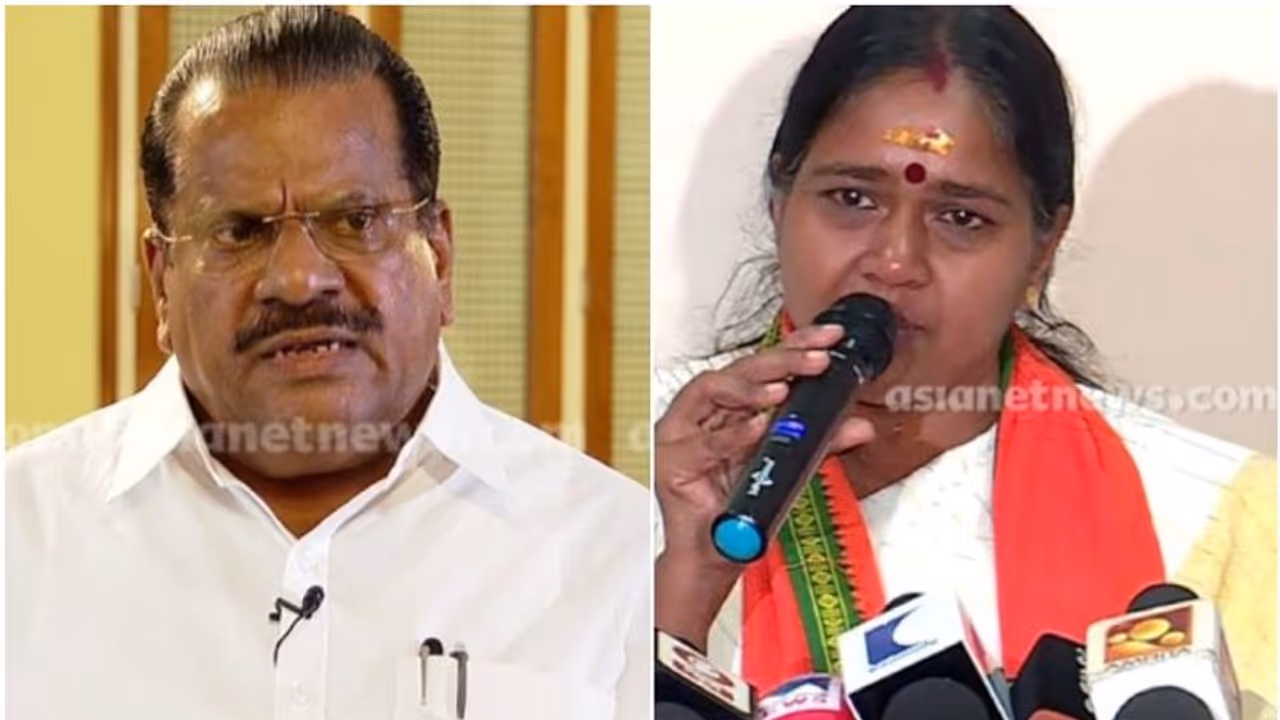 ep jayarajan and sobha surendran