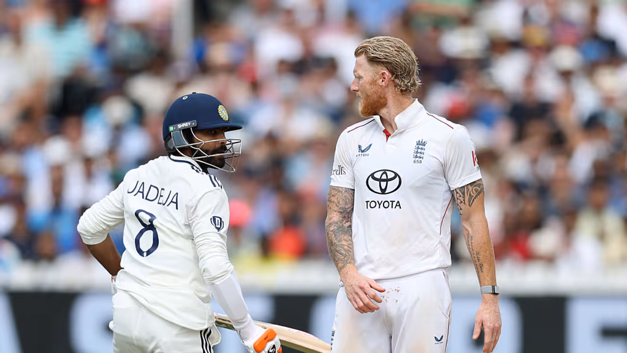 Ravindra Jadeja and Ben Stokes Ravindra Jadeja and Ben Stokes