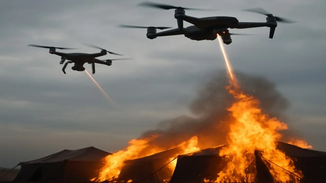 Drone strikes on camps