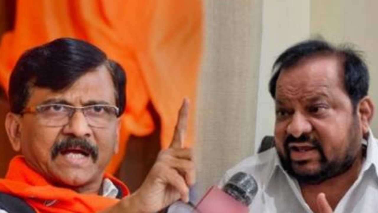 Shahajibapu Patil and Sanjay Raut Shahajibapu Patil and Sanjay Raut