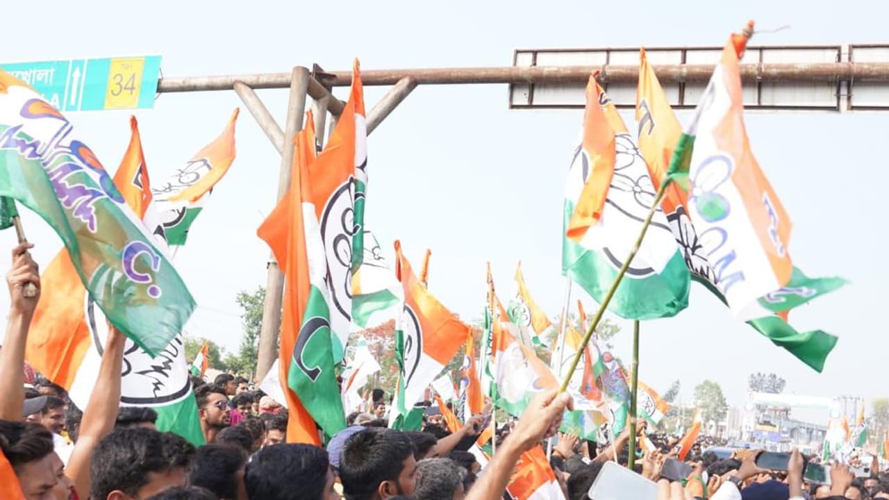 Abhishek Banerjee in Trinamool Navjoar program in Murshidabad suti