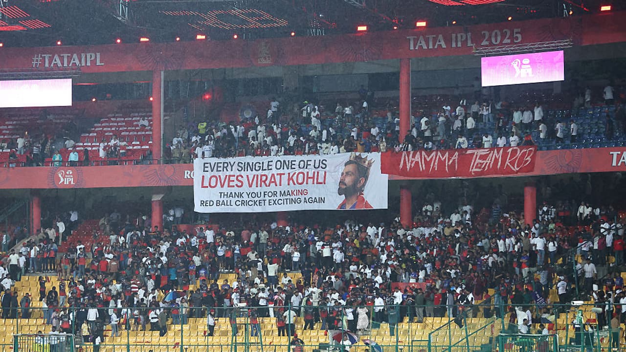 Royal Challengers Bengaluru fans at M Chinnaswamy