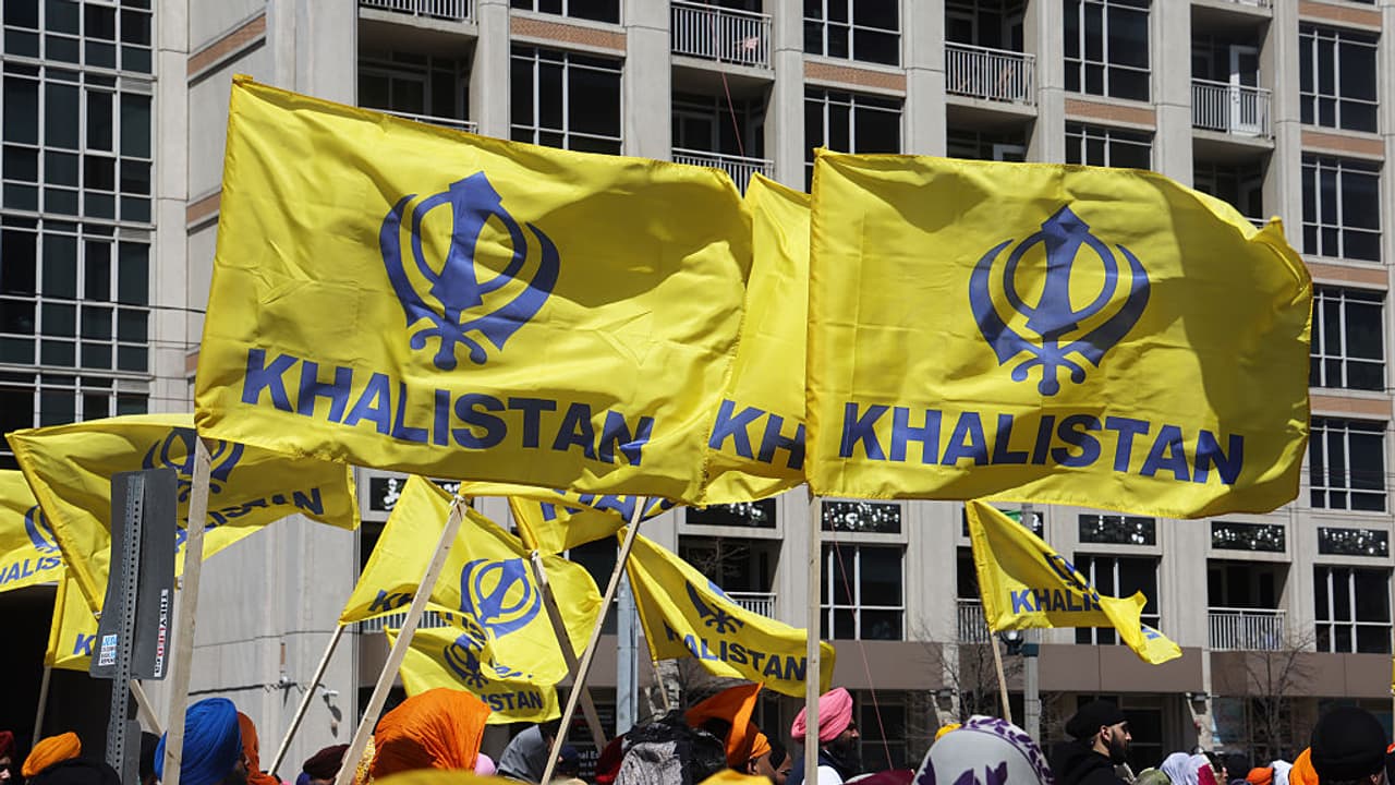 Khalistan flags Getty