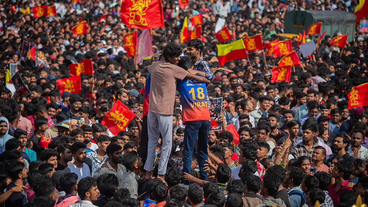 RCB victory celebration