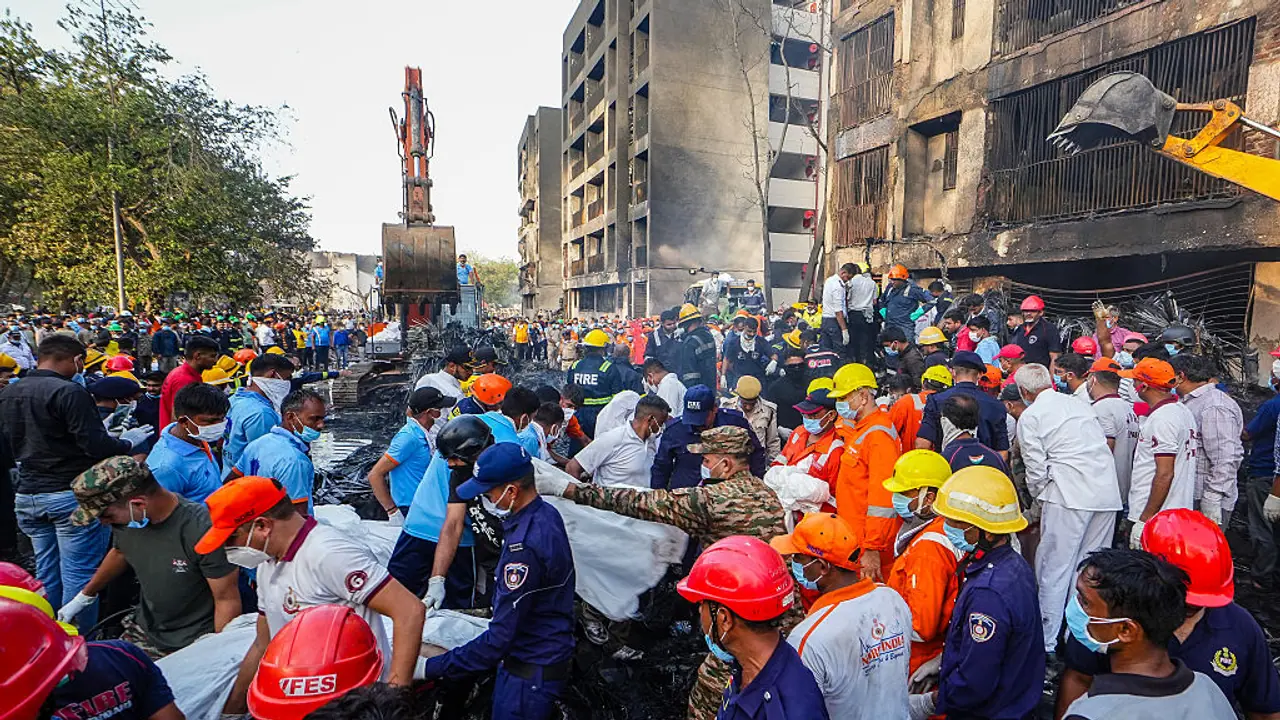 Ahmedabad plane crash site