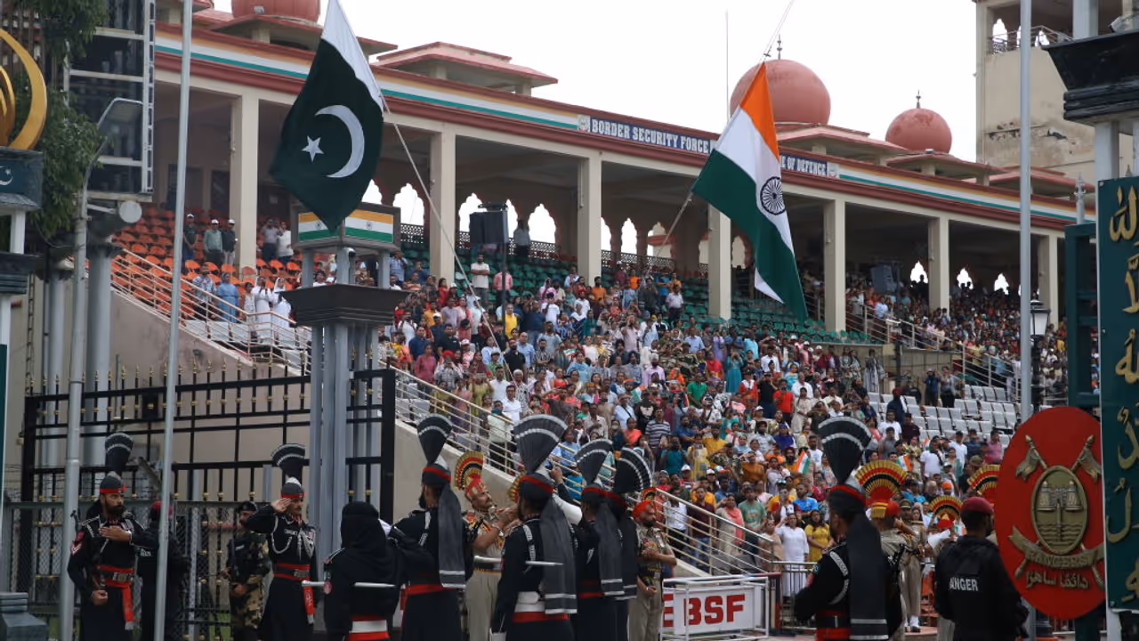 India Pakistan Wagah border post