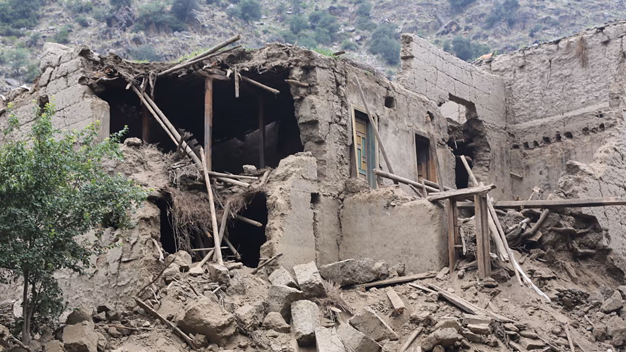 Severely damaged houses after a 6.0 magnitude earthquake struck Afghanistan's eastern Kunar province on September 1 Severely damaged houses after a 6.0 magnitude earthquake struck Afghanistan's eastern Kunar province on September 1