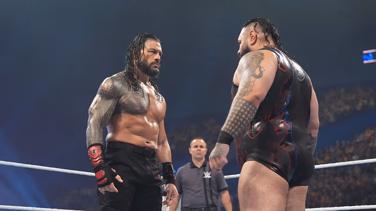 Roman Reigns and Big Bronson Reed Roman Reigns and Big Bronson Reed
