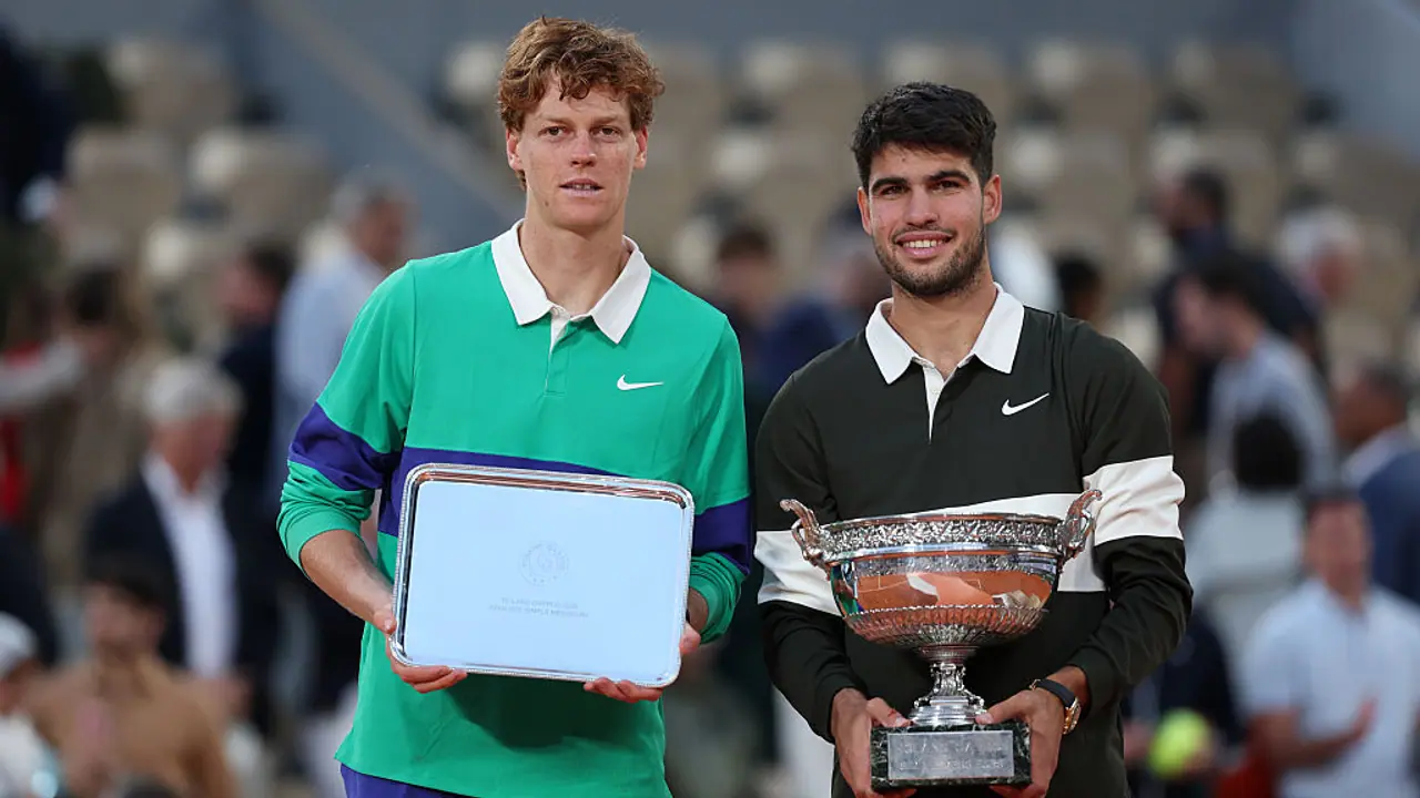 Jannik Sinner and Carlos Alcaraz Jannik Sinner and Carlos Alcaraz
