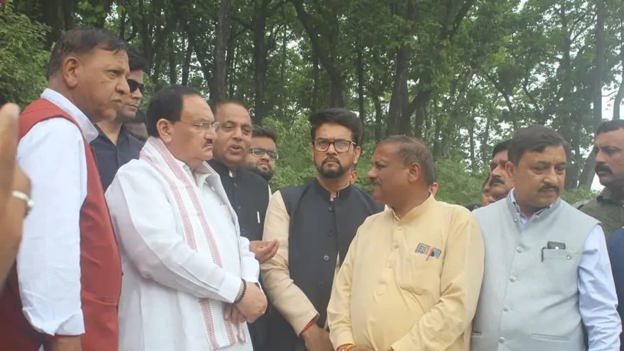 jp nadda and anurag thakur jp nadda and anurag thakur