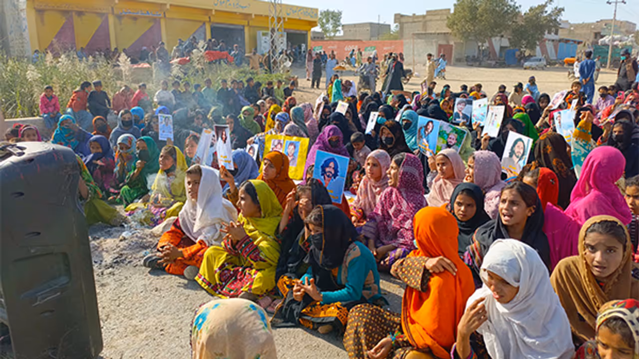 Peaceful protest taking place in Balochistan (Photo/ X@BalochYakjehtiC) Peaceful protest taking place in Balochistan (Photo/ X@BalochYakjehtiC)