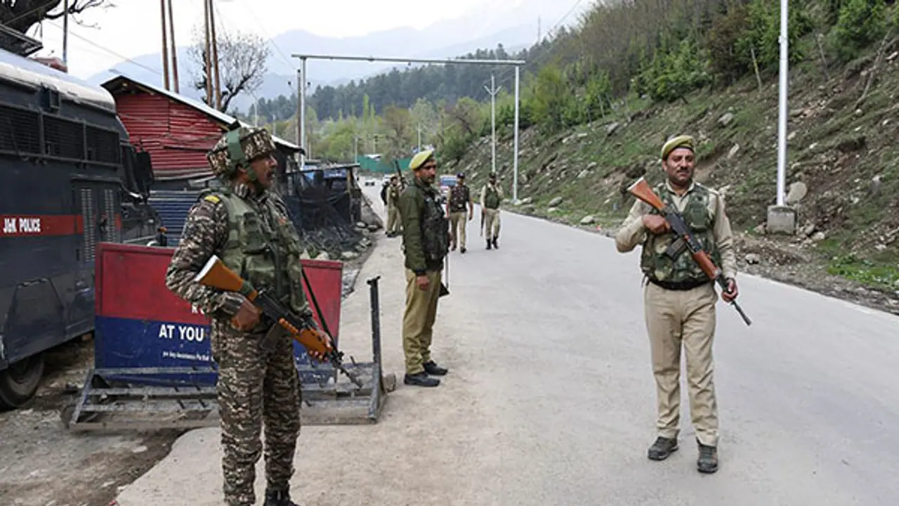 Security forces in Pahalgam (Photo/ANI)
