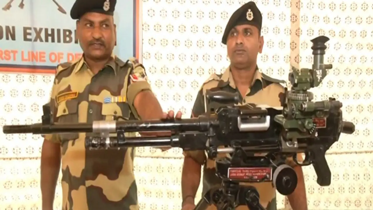 BSF personnel demonstrate 'Vidhwansak'. (Photo/ANI) BSF personnel demonstrate 'Vidhwansak'. (Photo/ANI)