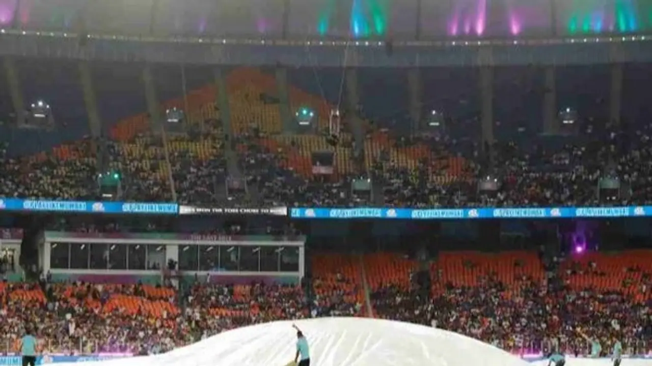 Visuals from Narendra Modi Stadium (Photo: IPL) Visuals from Narendra Modi Stadium (Photo: IPL)