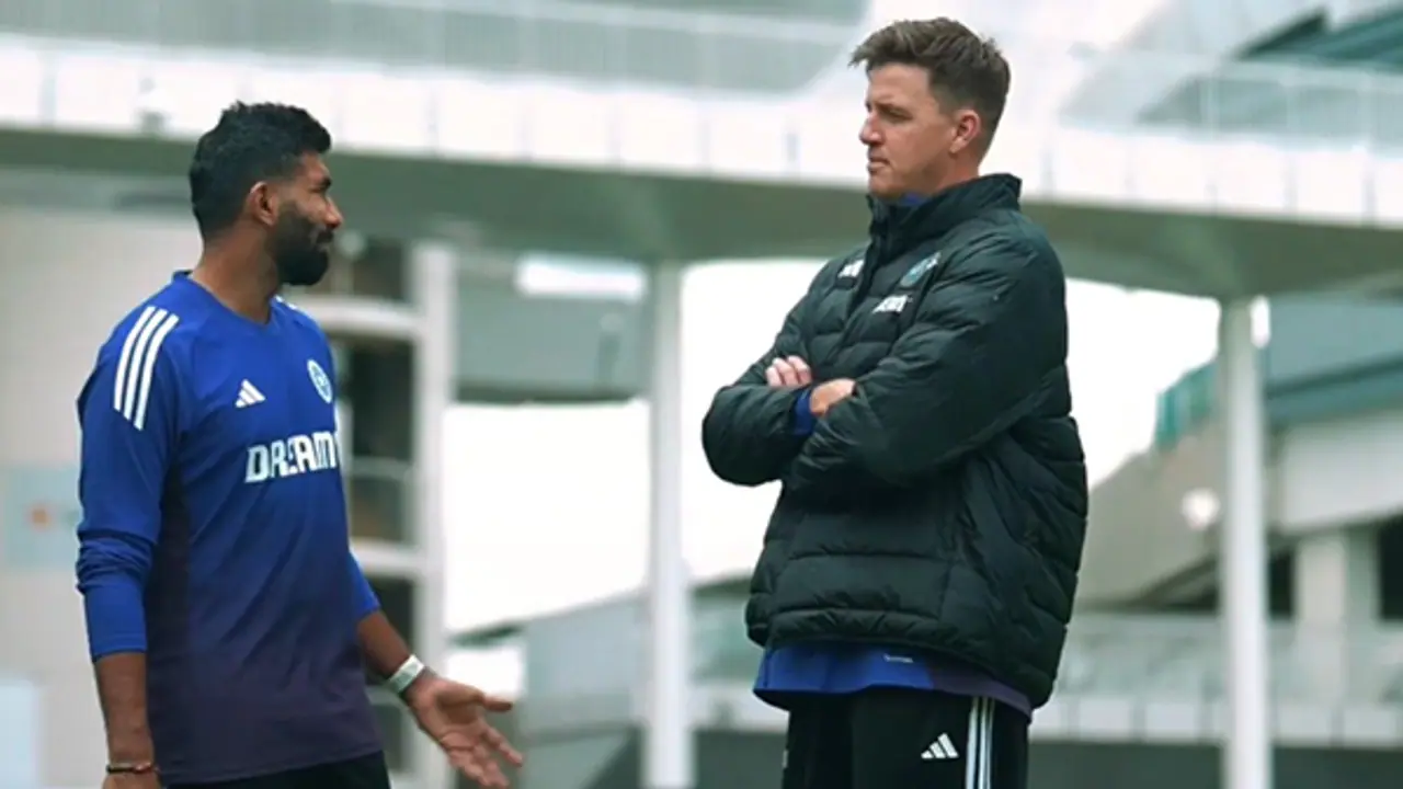 Jasprit Bumrah and bowling coach Morne Morkel (Photo: BCCI) Jasprit Bumrah and bowling coach Morne Morkel (Photo: BCCI)