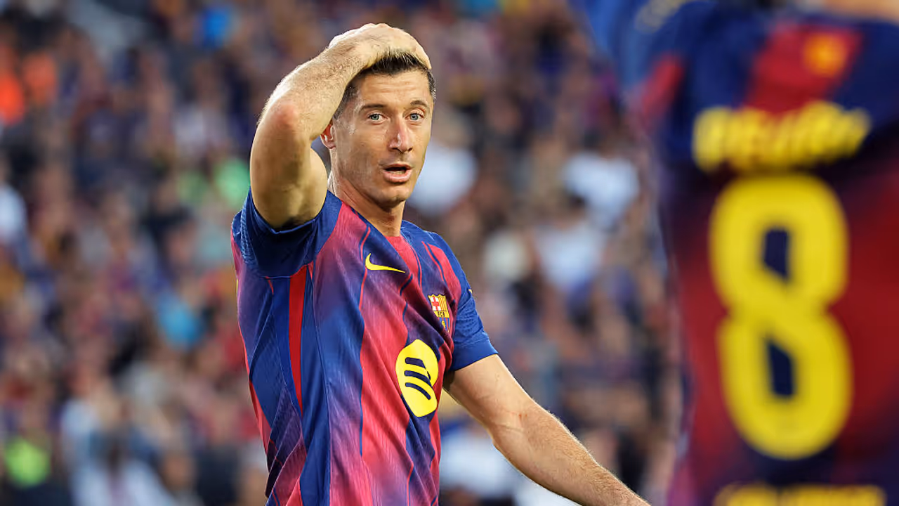 FC Barcelona's Lewandowski