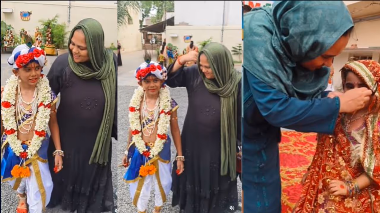 Muslim Mother Dresses Son as Lord Krishna
