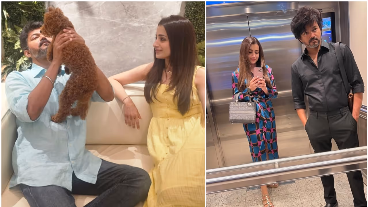 Trisha Krishanan Thalapathy Vijay Trisha Krishanan Thalapathy Vijay