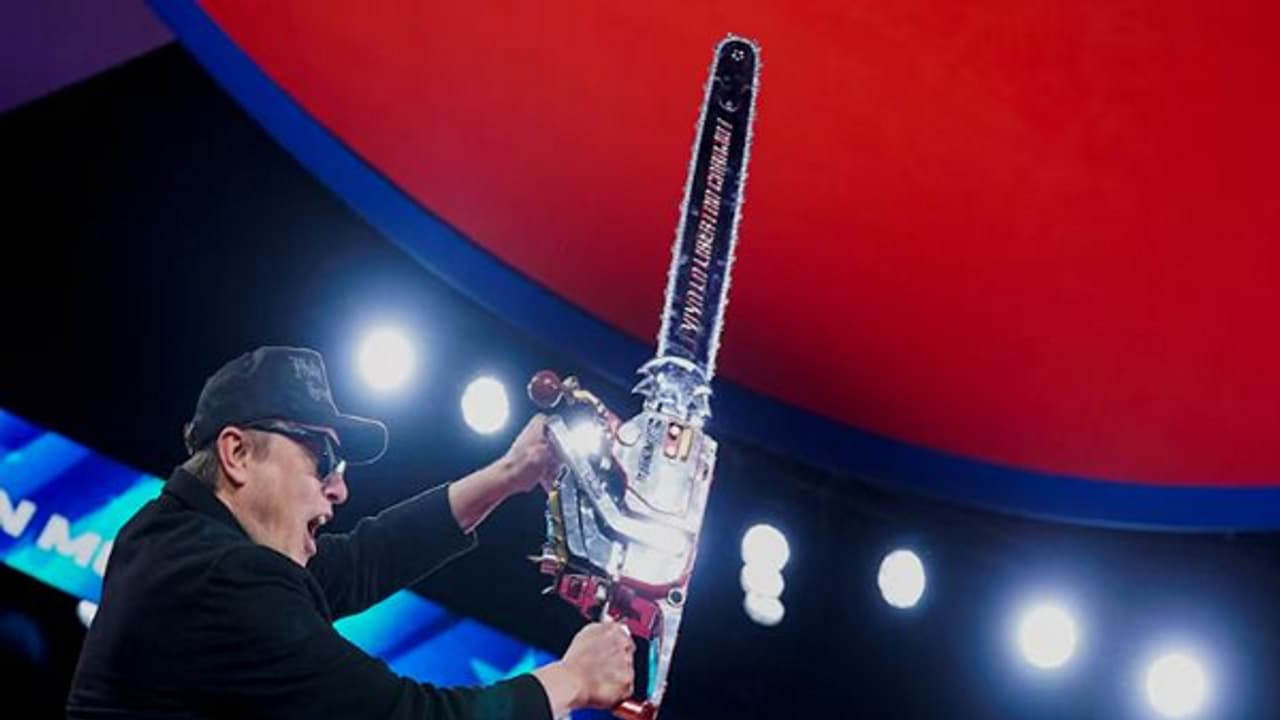 Elon Musk's Chainsaw image (Photo/Reuters) Elon Musk's Chainsaw image (Photo/Reuters)