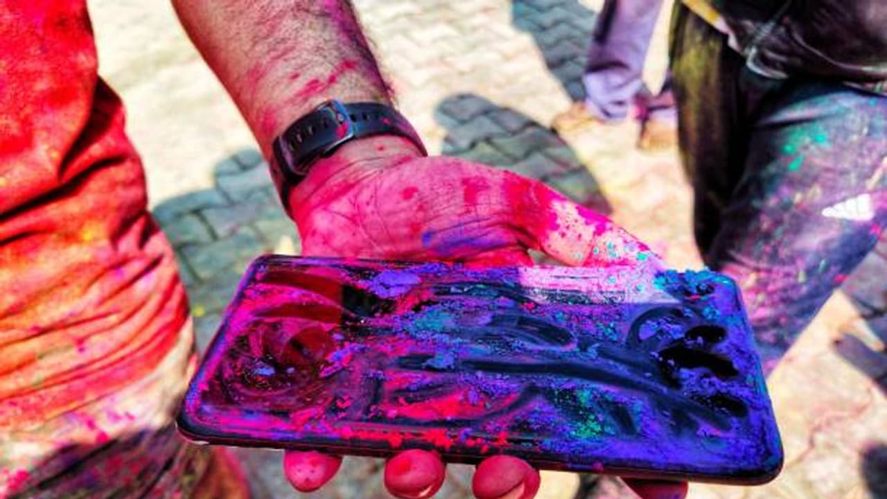 color stains on mobile color stains on mobile