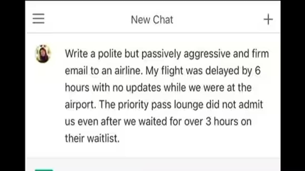 Woman Asks ChatGPT To Write Email Woman Asks ChatGPT To Write Email