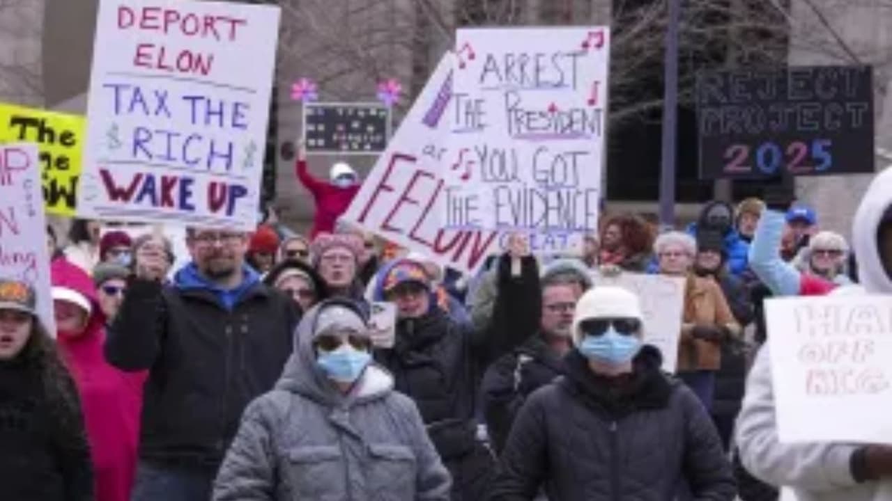 Protest Against Donald Trump And Musk