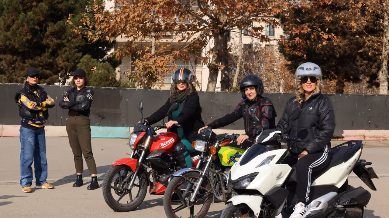 Iran's women bikers take the road despite legal, social obstacles Iran's women bikers take the road despite legal, social obstacles